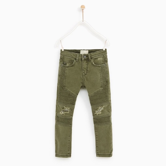 Zara Other - Zara Ripped Biker Trousers